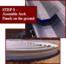 Assemble Arch Panels on the ground
